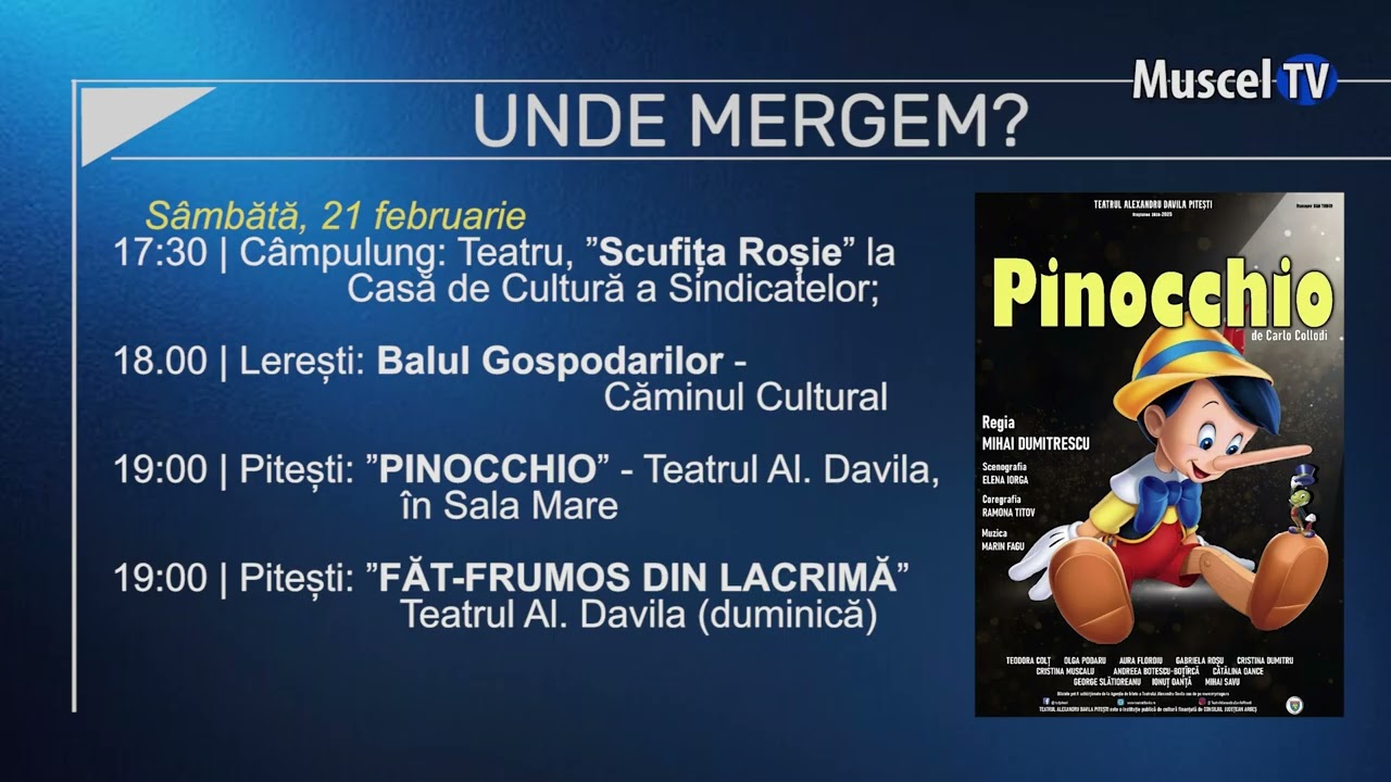 jurnal MUSCEL TV 20 02 2026 UNDE MERGEM &Icirc;N WEEKEND!?