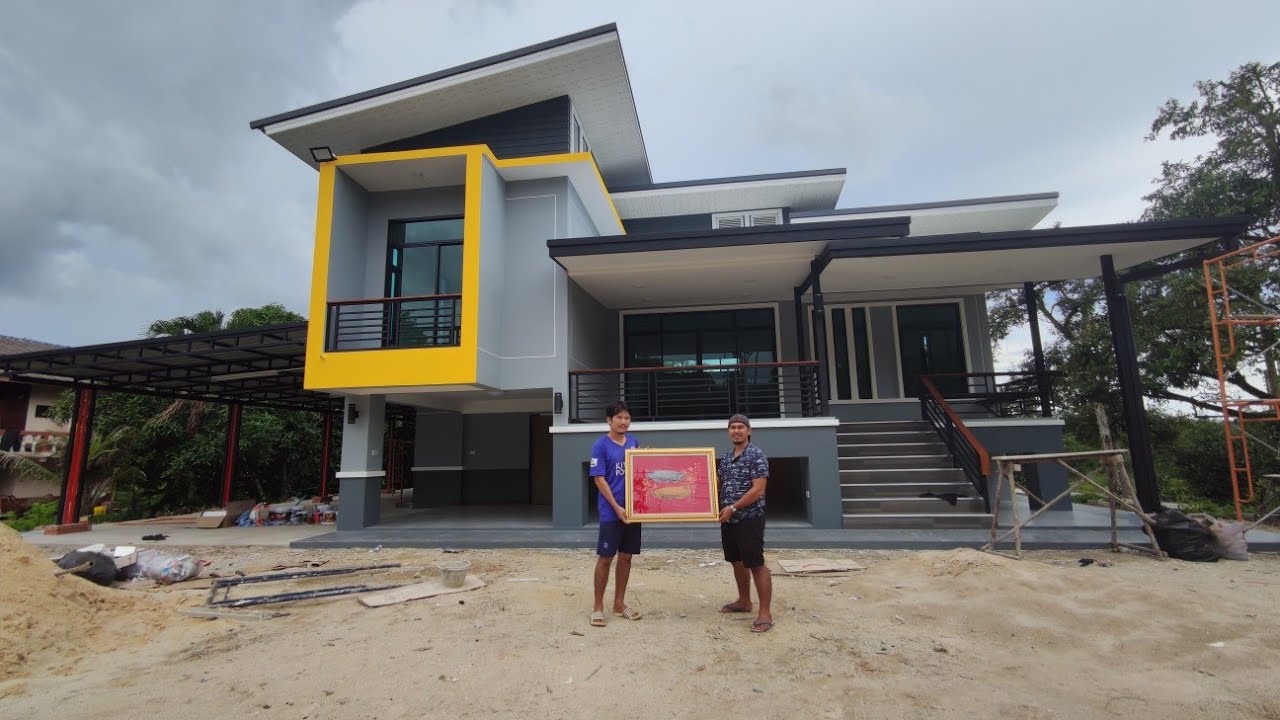 EP.14 แบบ้านสวยๆ สไตล์โมเดิร์น  3ห้องนอน 4ห้องน้ำ