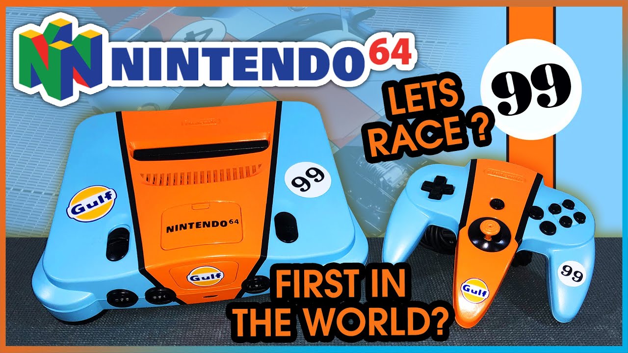 Восстановление NINTENDO 64 Custom GULF edition (гоночная раскраска)