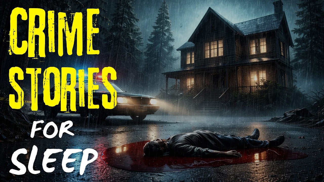 Disturbing True Crime Stories For Sleep With Rain Sound | Black Screen | Vol. 38