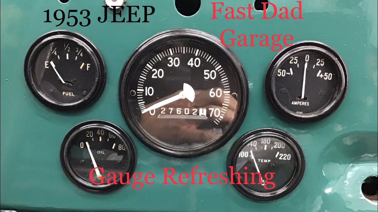 Refurbished Gauges-Willys Jeep Mild Restoration