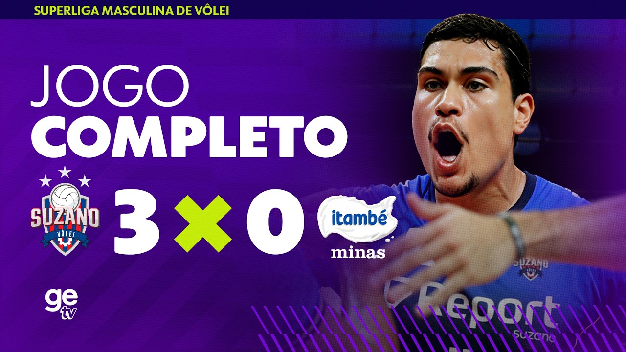 JOGO COMPLETO: SUZANO X MINAS | QUARTAS DA SUPERLIGA MASCULINA | ge tv