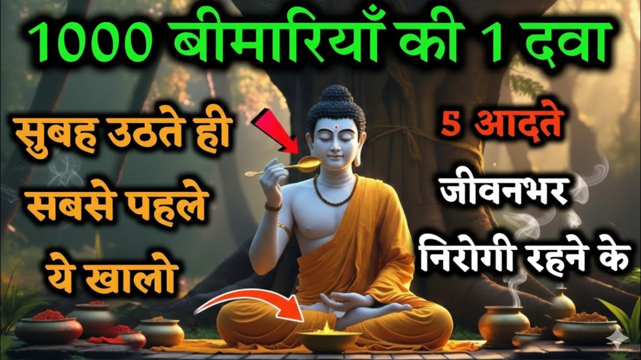 सुबह उठते ही एक चीज खालो । कभी बीमार नहीं पड़ोगे । Healthy Body Secret | Buddha story 0037