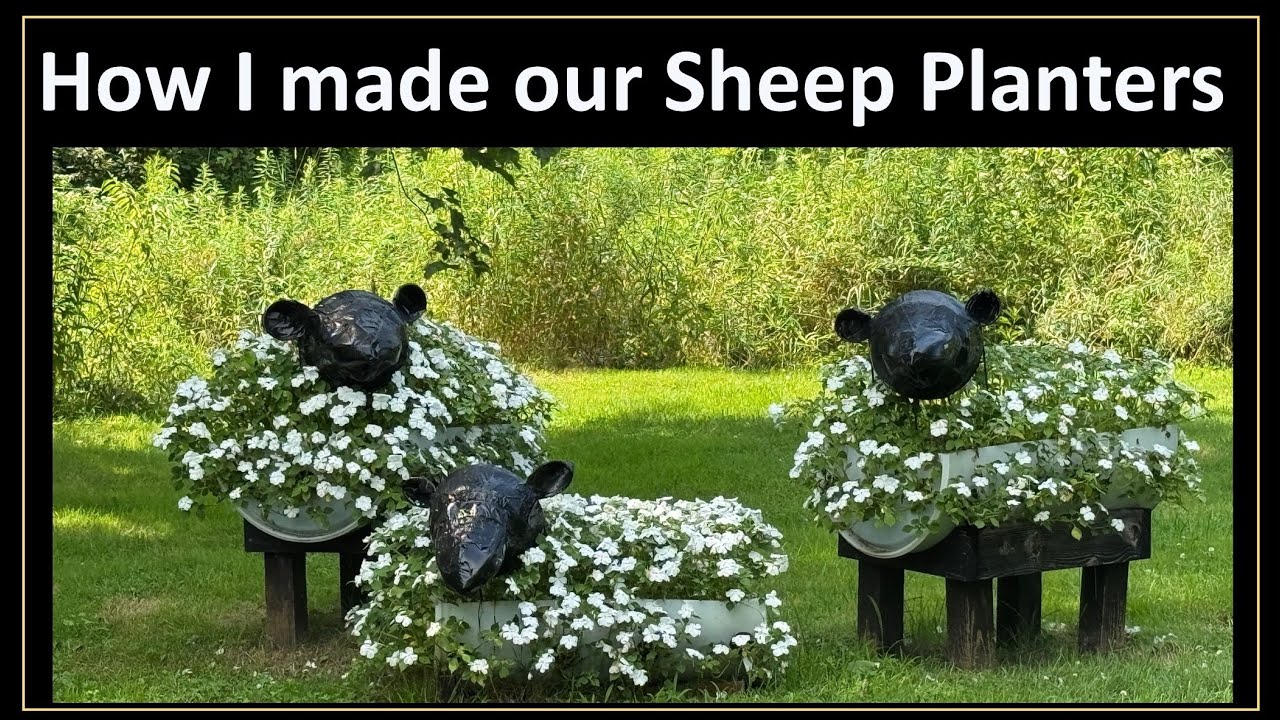 How to Make Self-watering Sheep Planters