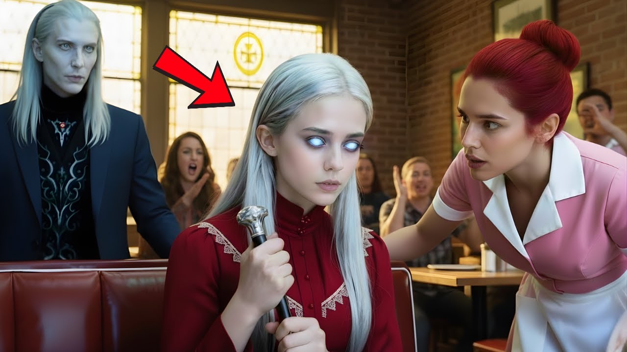 Everyone Ridiculed the Waitress for Defending the Vampire King's Blind Daughter — Until He Stood Up