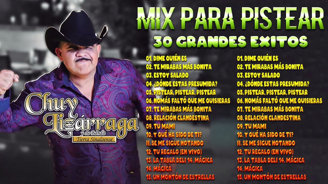 Corridos Recuerdo Mix - Chuy Lizarraga Mix Para Pistear 2021 - 30 Super Exitos Canciones - Lo Mejor