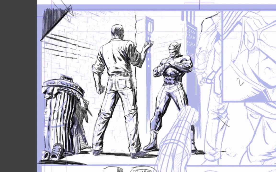 David Finch finished pencils tutorial part 2