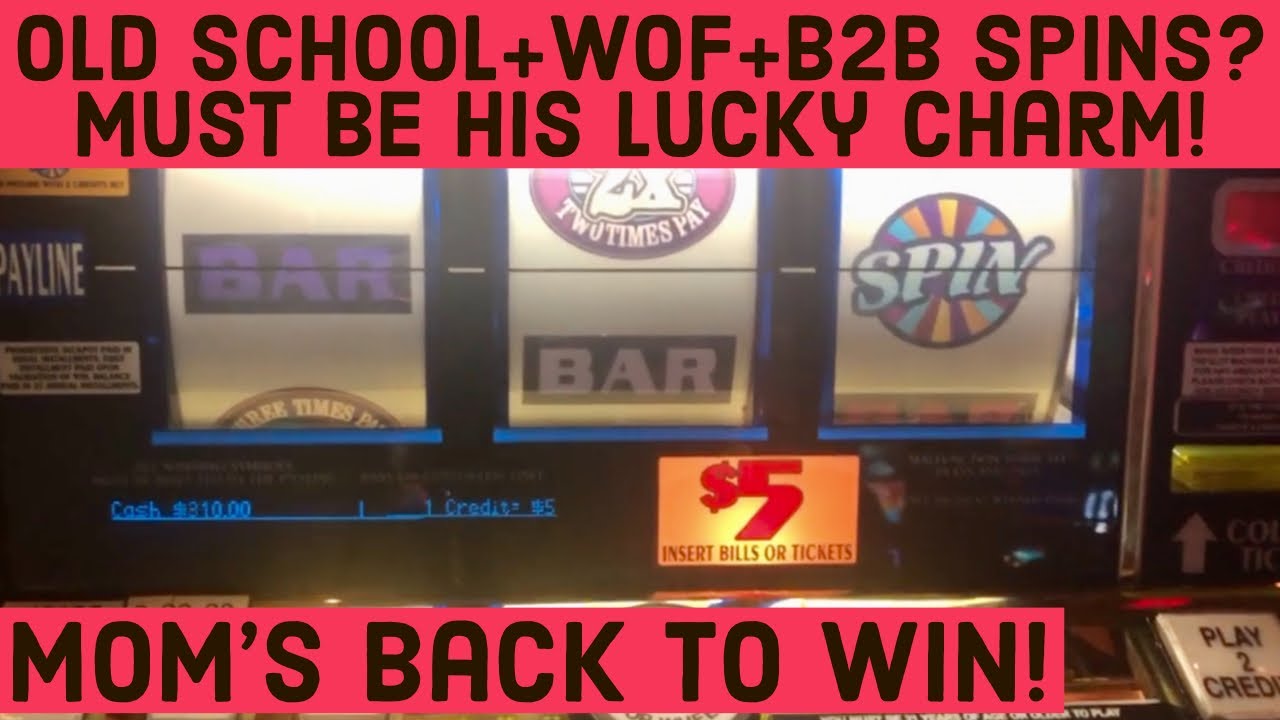 Old School Slots Presents: $10 Wheel Of Fortune W/Mom! AKA Lucky Charm! 3X4X5X Red White & Blue & TD