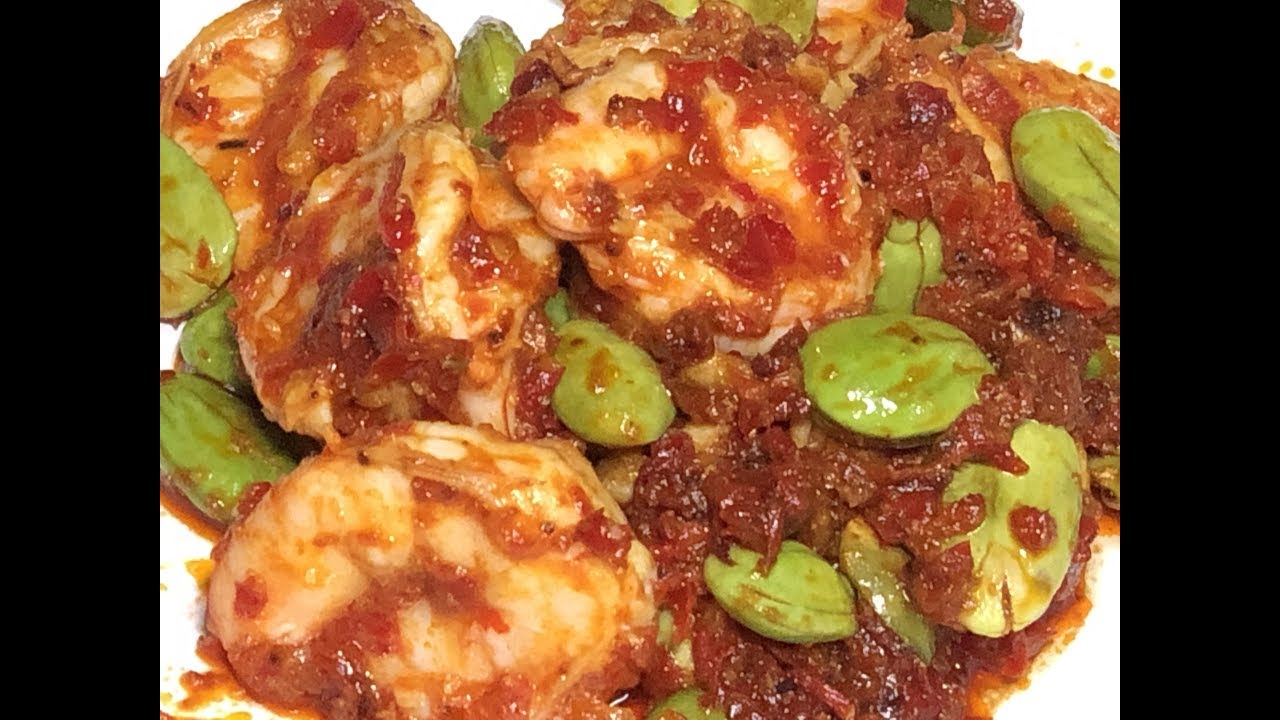 Sambal petai prawns