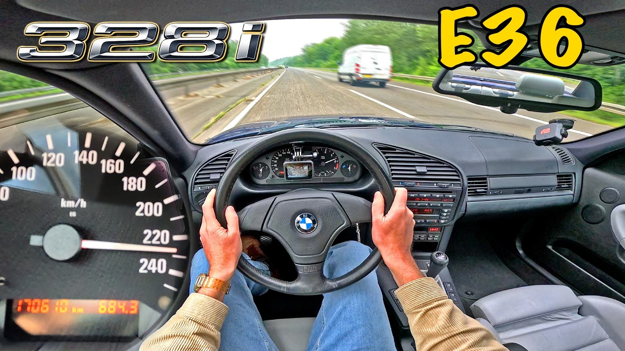 BMW 328i E36 Coupe is SENSATIONAL 90's CLASSIC on the GERMAN AUTOBAHN