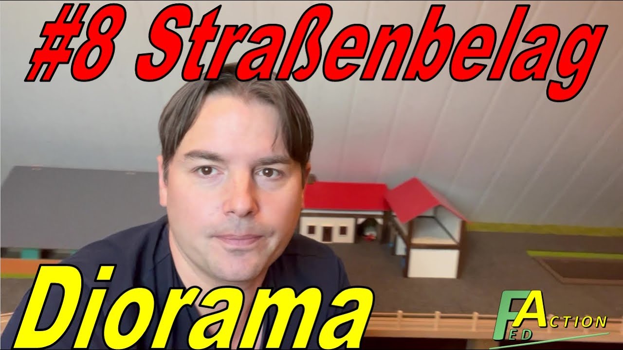 Diorama Vlog 8 Trichter im Getreidesilo und Straßenbelag verkleben #SIKU #DIORAMA #SELBERBAUEN