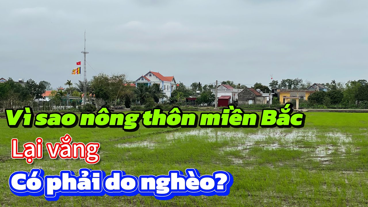 Vì sao nông thôn miền Bắc lại vắng, có phải do nghèo?