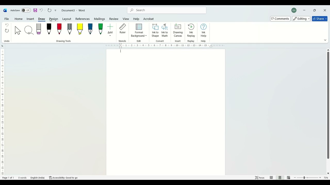ms word interface