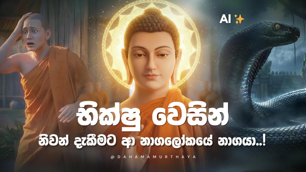 භික්ෂු වෙසින් නිවන් දැකීමට ආ නාගලෝකයේ නාගයා..! 🧿✨🐍🍃 | AI Bana Katha