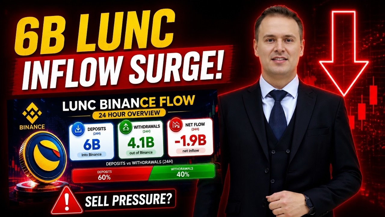 LUNC Binance Inflows Surge: 6B Deposited Signals Potential Sell Pressure