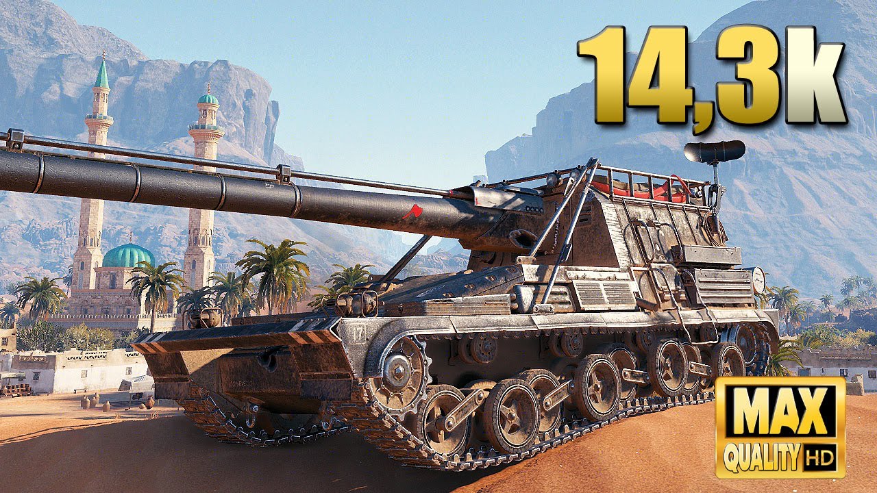 Ho-Ri 3 с безумным уроном +14 тыс. на "Sand River" - World of Tanks