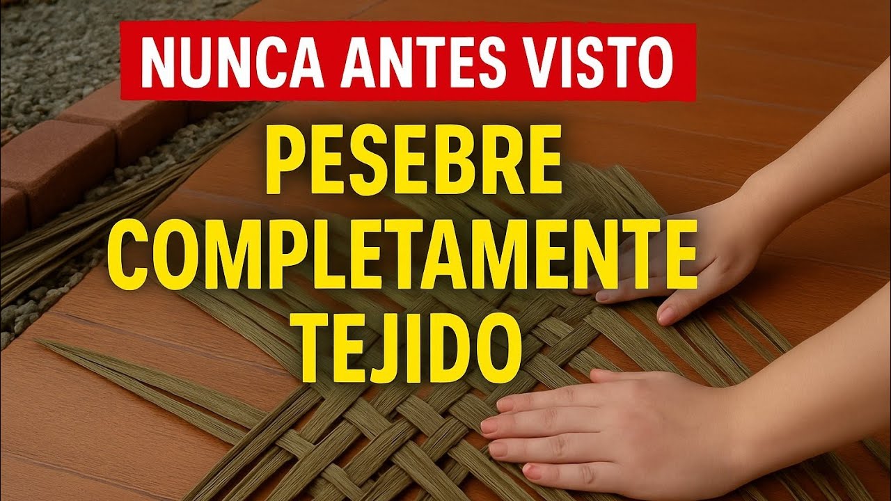 Increíble Pesebre Gigante Tejido con Hojas de Palmera - Parte 1