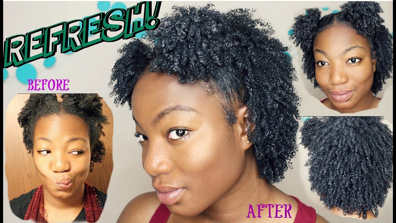 Natural Hair| How to REFRESH your Wash 'n Go without gel