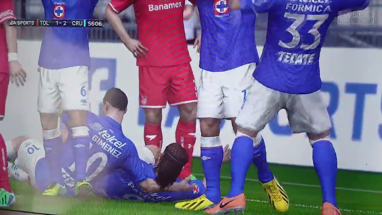 Toluca 2×3 Cruz Azul J.15 Apertura 2098 FIFA 14 PS4