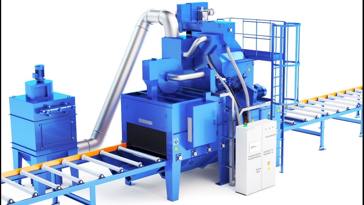 Shot blasting machine (3D visualization)
