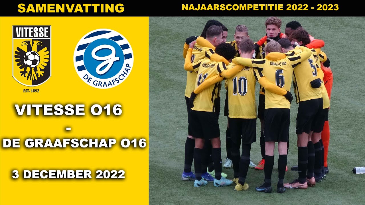 Samenvatting Vitesse O16 - De Graafschap O16 zaterdag 3 december 2022
