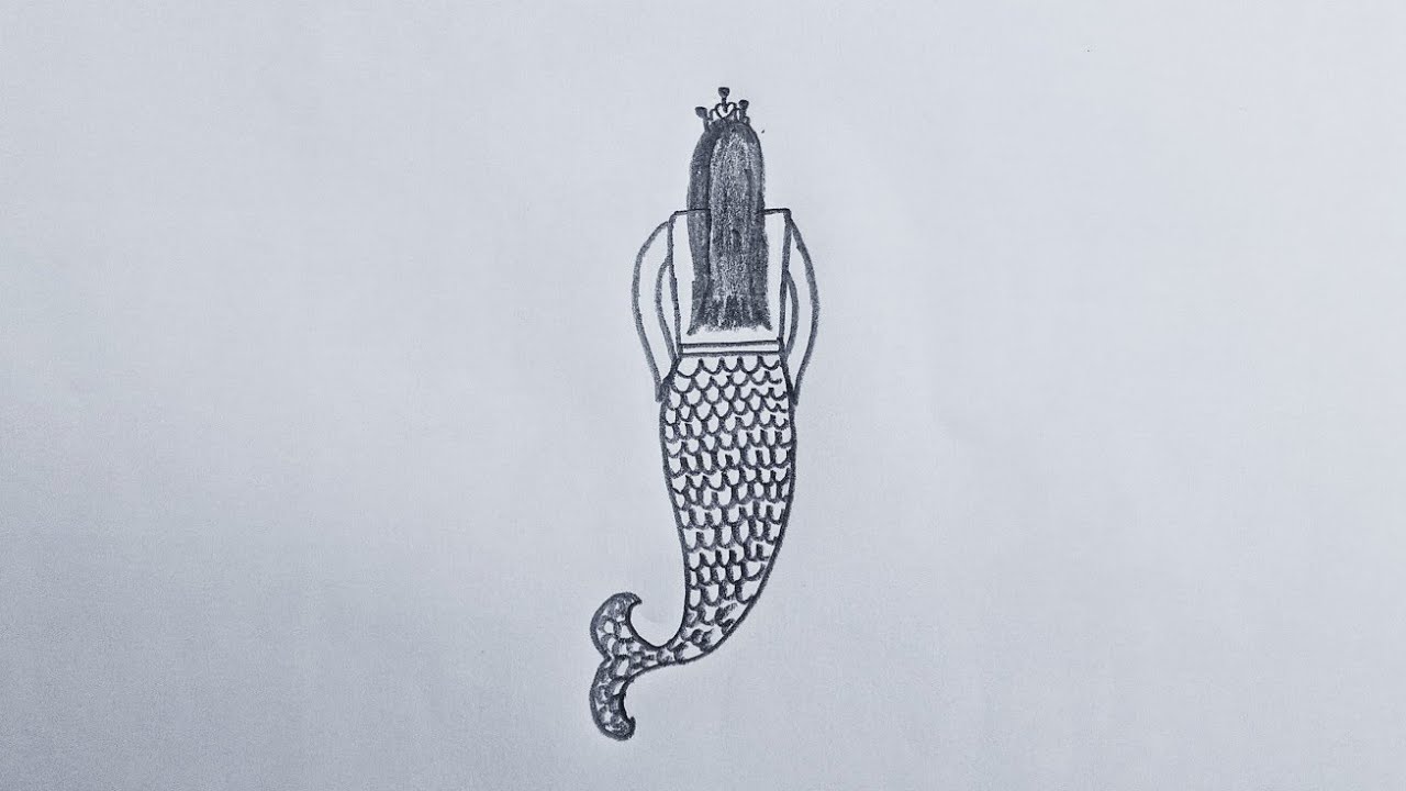 Mermaid Drawing 🧜‍♀️ | Beautiful Mysterious Art