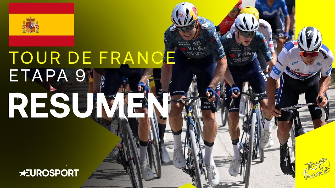 CARRERA &Eacute;PICA EN LA GRAVA! 🤩 | Tour de France - Resumen Etapa 9 | Eurosport Cycling