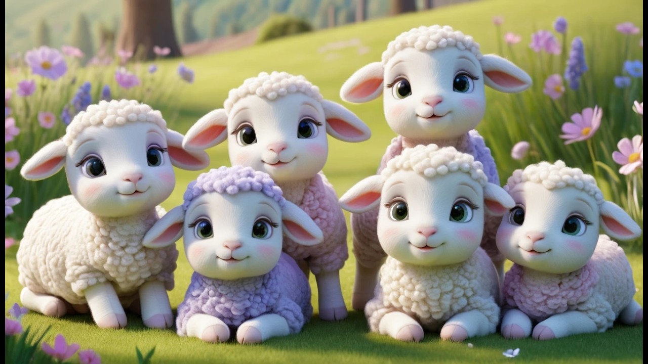 Five Little Baby Lambs Cuddle Cuddle Cuddle | Sweet Bedtime Song & Lullaby