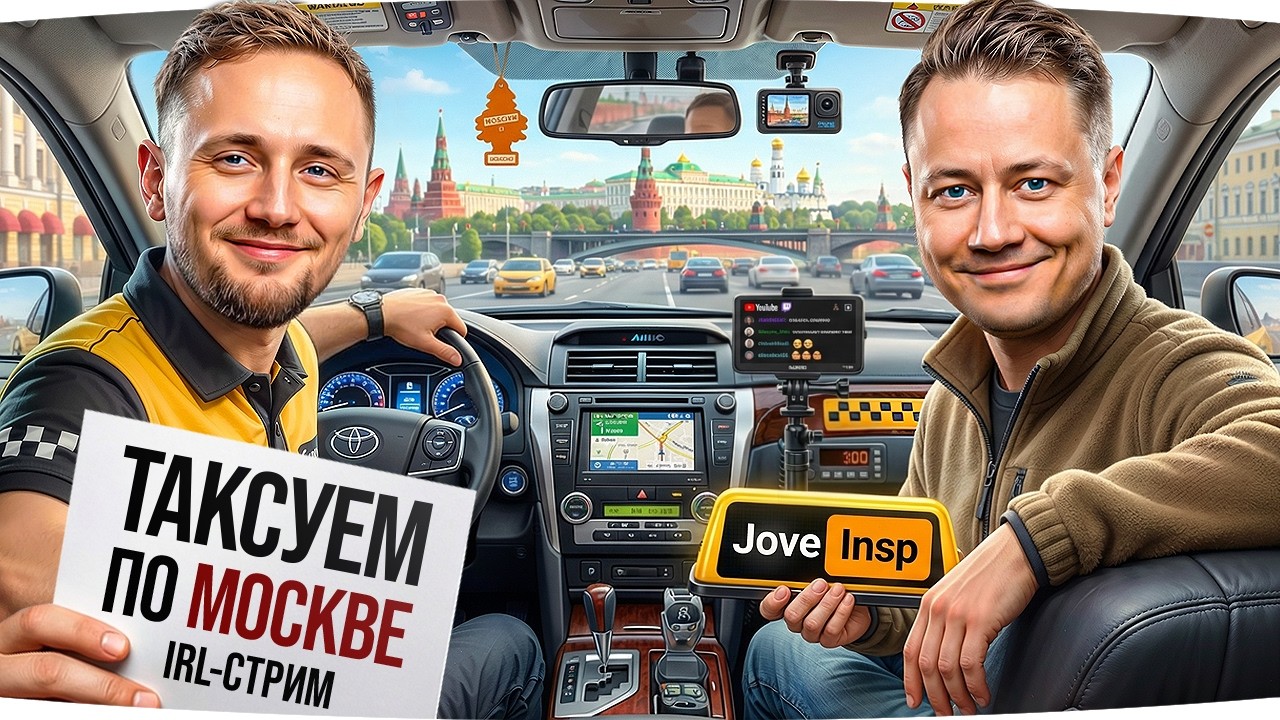 СЕГОДНЯ IRL-СТРИМ &mdash; ДЖОВ ТАКСУЕТ ПО МОСКВЕ ● #МарафонЖиви! [День 95]