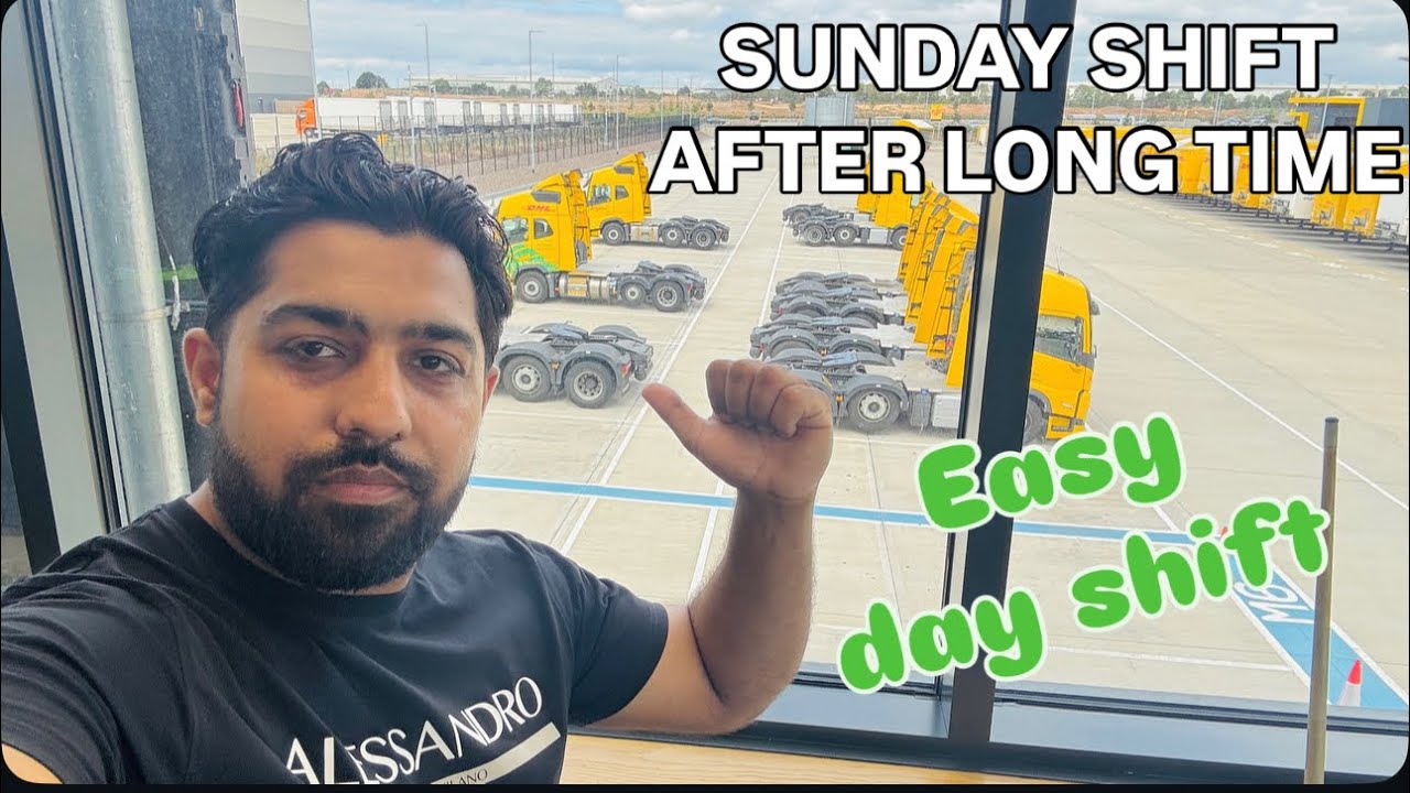 DHL TRUCK DRIVER IN UK 🇬🇧 WORKING ON SUNDAY BE LIKE #vlog133 #dhl #truckdriver #hgvtraining 
