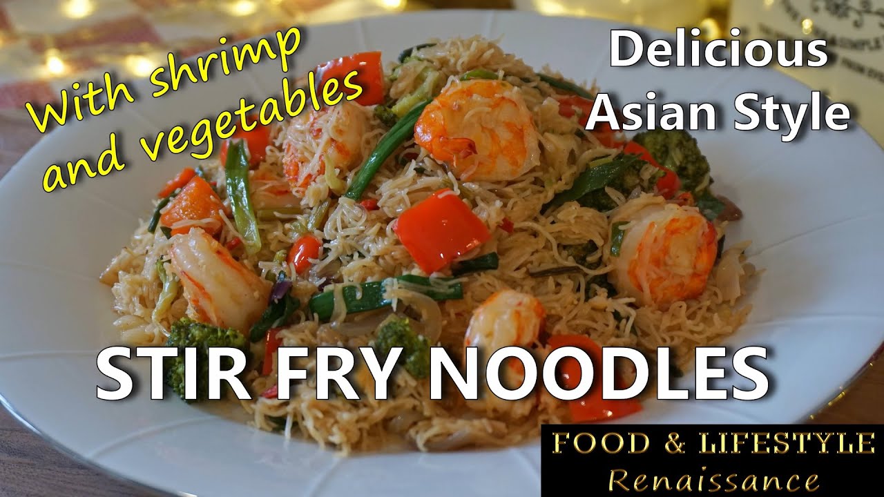 Stir Fry Noodles With Shrimp/ Prawns and Vegetables | Spring Festival Holi 2023