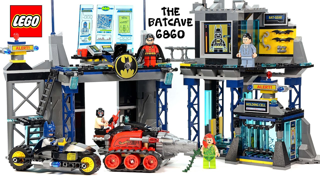 LEGO® Batman: The Batcave 6860 DC Comics w/ Bruce Wayne Robin Bane & Poison Ivy Speed Build