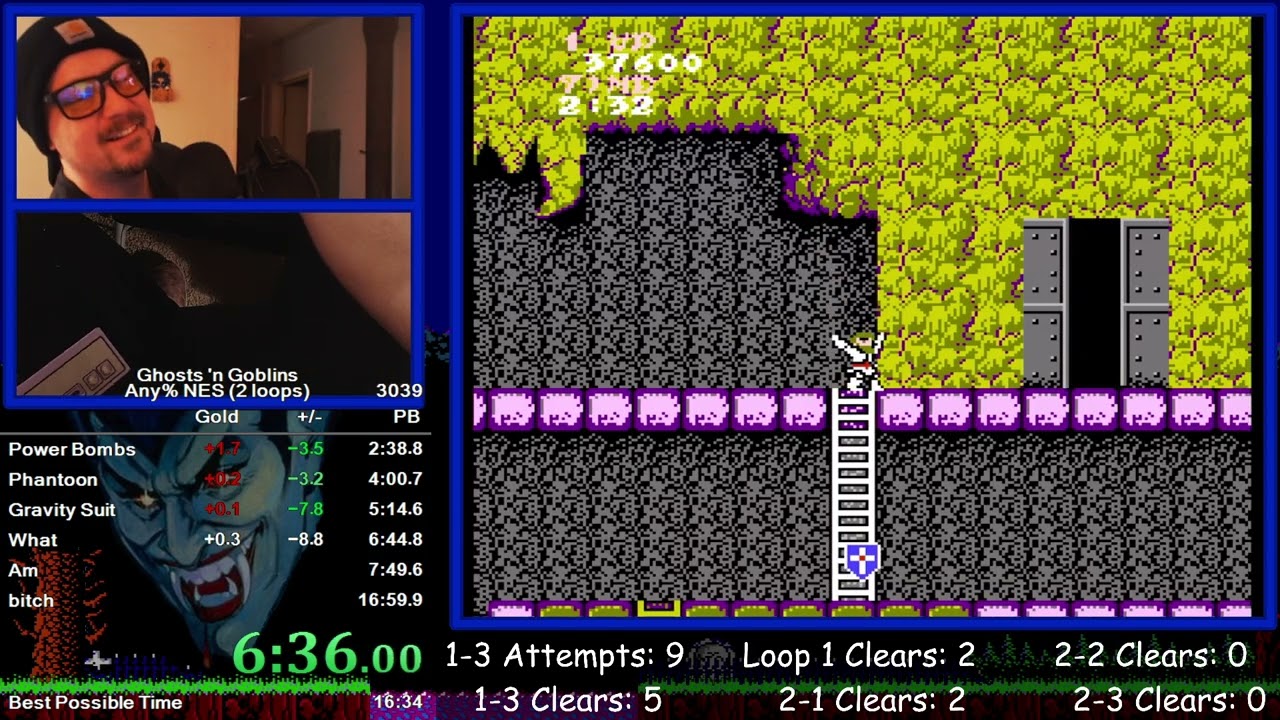 [Мировой рекорд] Ghosts 'n Goblins любой % Speedrun за 16:32