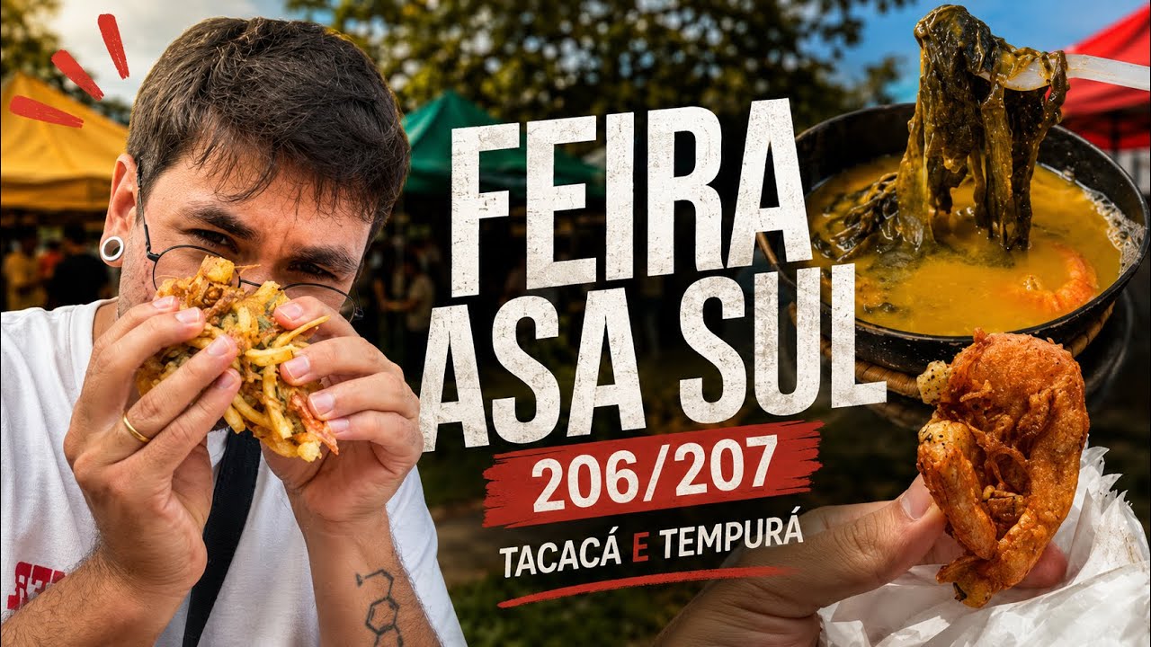 na ASA SUL tem restaurante caro mas também tem FEIRA de qualidade! BRASÍLIA DF