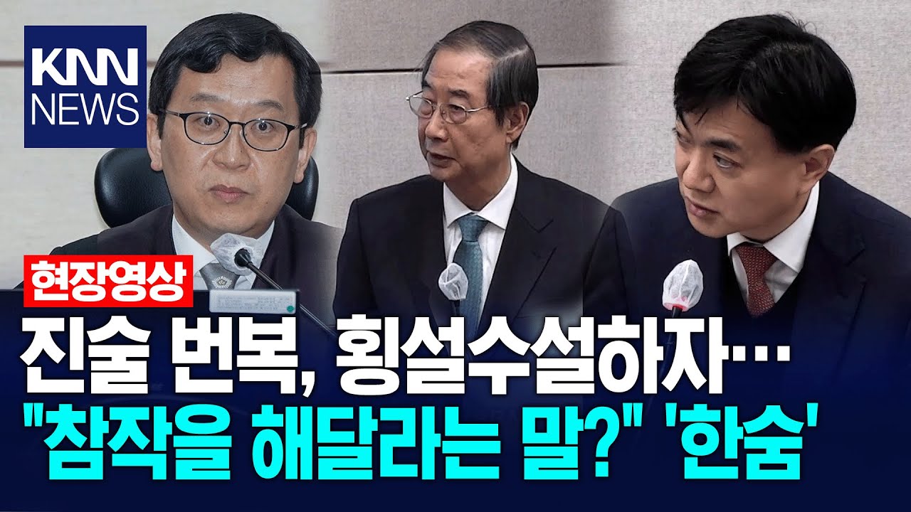 진술 번복, 횡설수설하자… 