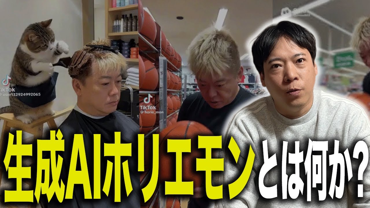 【SNSで話題】生成AI動画爆増！堀江さんの狙いは一体何!?