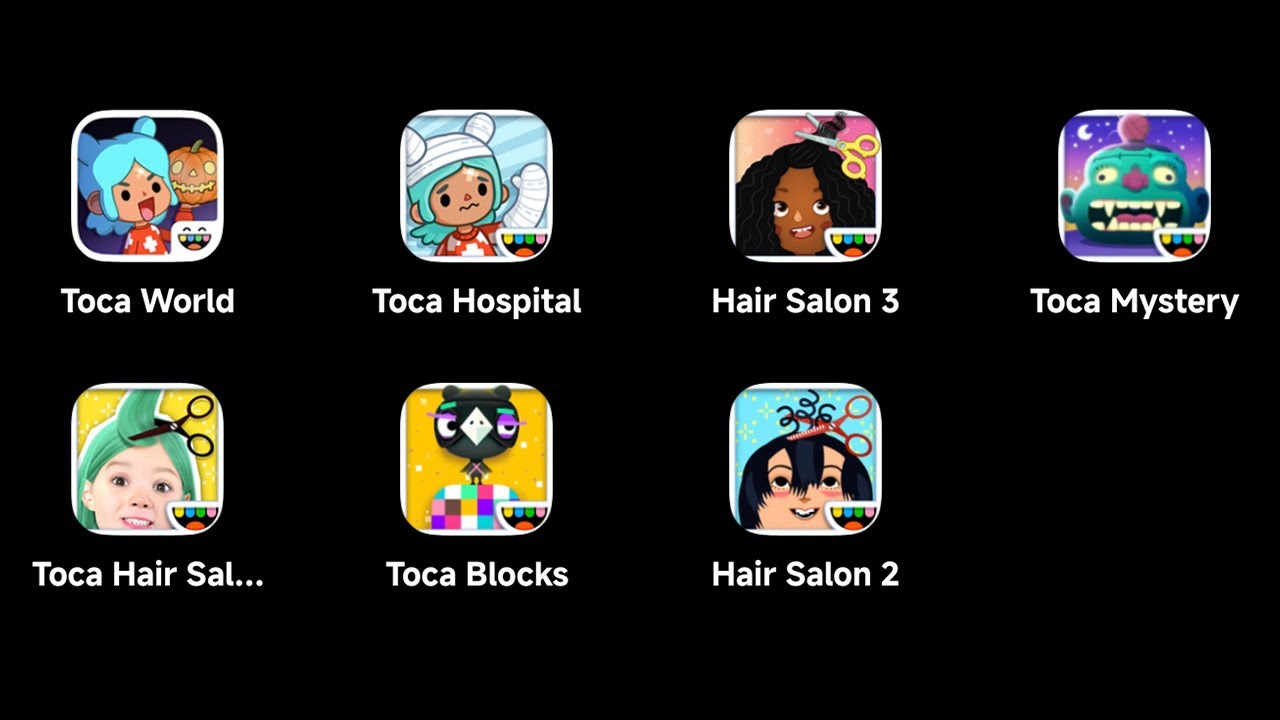 Toca Boca Android: Toca Boca : World,Toca Life Hospital,Hair Salon 3,Mystery House,Hair Salon Me