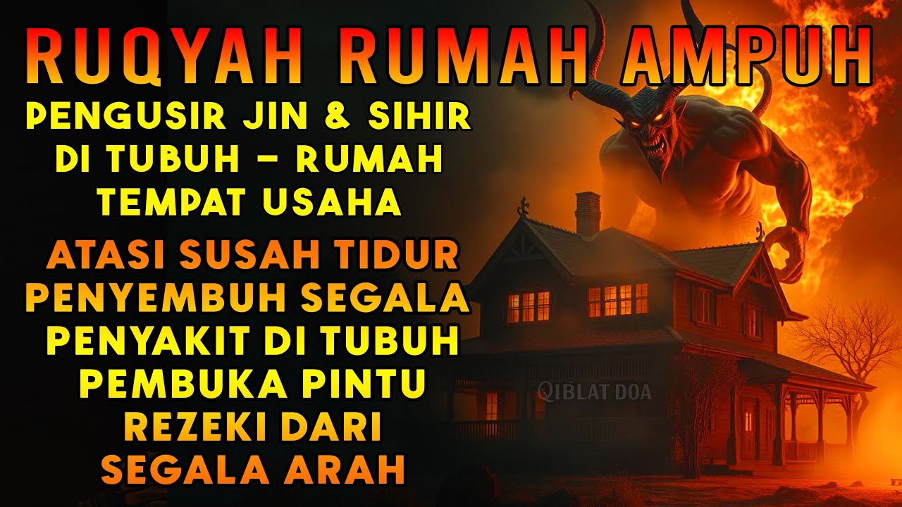 RUQYAH RUMAH PENGUSIR JIN, SETAN & SIHIR DI RUMAH & TUBUH, PENENANG HATI & FIKIRAN | ALAA AQE