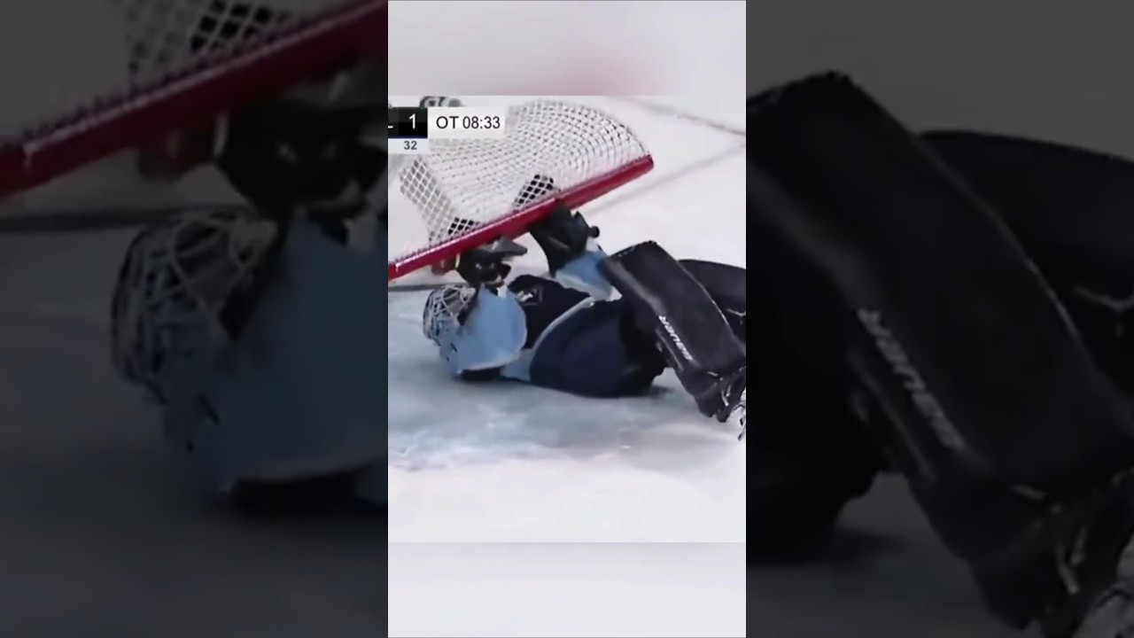 Goalie Celebrations Hit Different 😂🥅 #hockey #goalies #icehockey #nhl #hockeyplaying