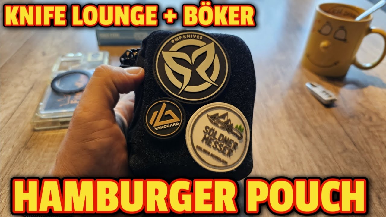 🇩🇪 HAMBURGER POUCH by KnifeLounge & Böker | @Knife Lounge by Altonaer Silberwerkstatt @Böker / EDC Pouch