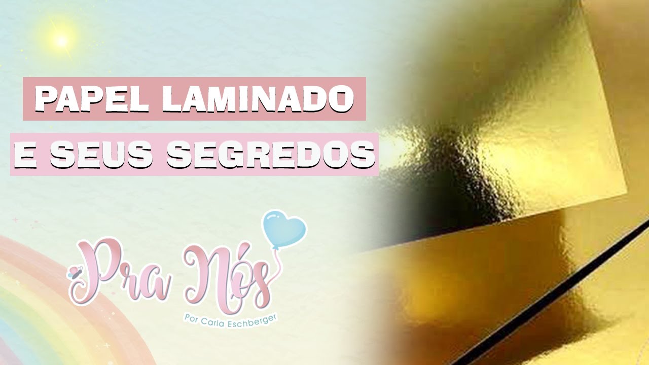 Como cortar papel laminado na mão e na máquina!