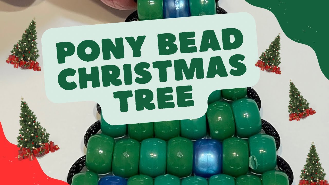 Как сделать рождественскую елку из бисера пони🎄 #ponybeads #beadcraft #diy christmascrafts