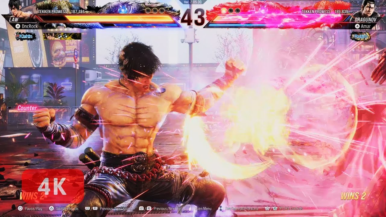 LAW VS DRAGUNOV | TEKKEN 8 - ONLINE | 4K 60 FPS