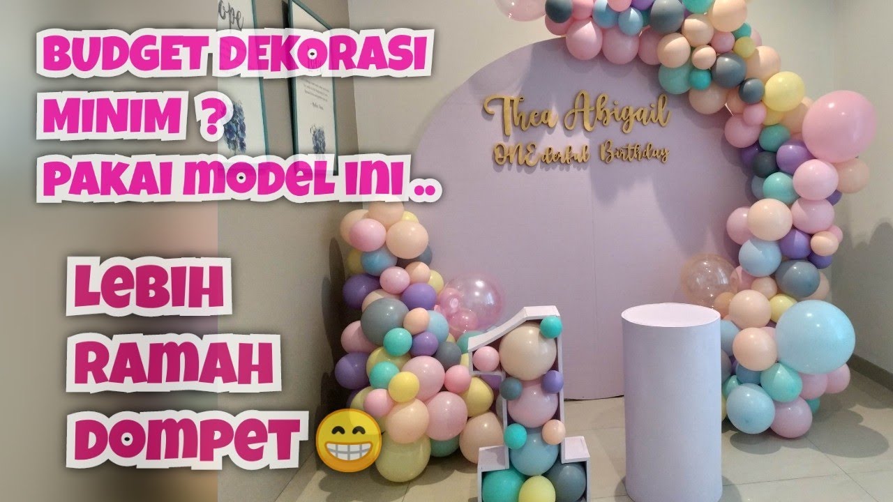 Backdrop Styrofoam murah yang enak dan nyaman di pandang - dekorasi ulang tahun dan aqiqah