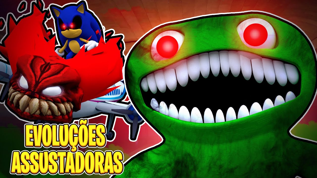Batalha de Evoluções Assustadoras do Roblox😰