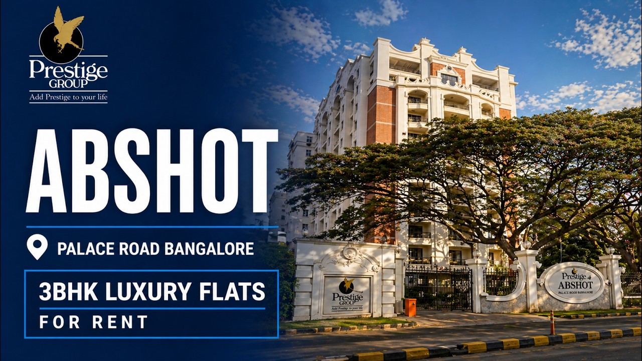 Prestige Abshot | Flat for Rent Palace Road, Bangalore  ☎️ +91 99001 42491