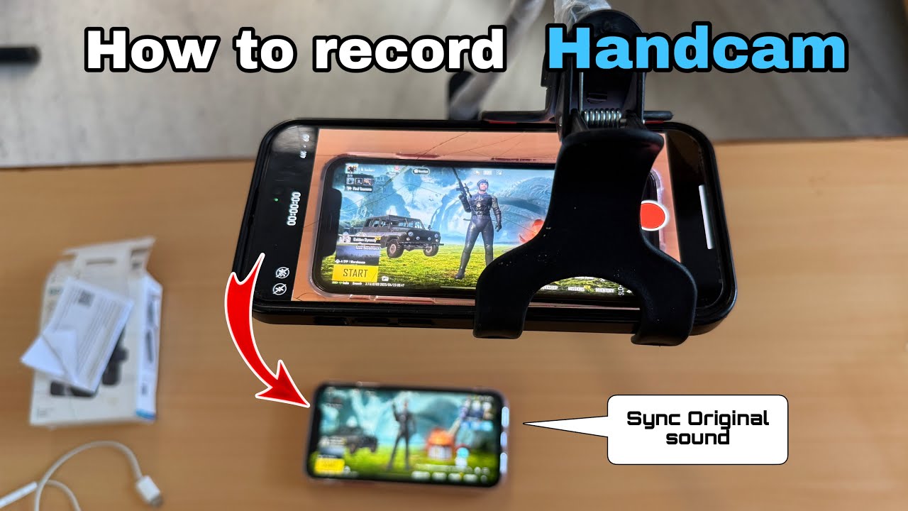 How to record handcam videos with original sound in bgmi #pubgmobile