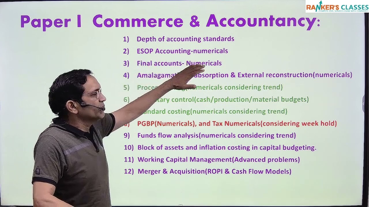 Avoid These Topics in Commerce & Accountancy for UPSC &ndash; Save Time & Boost Marks!