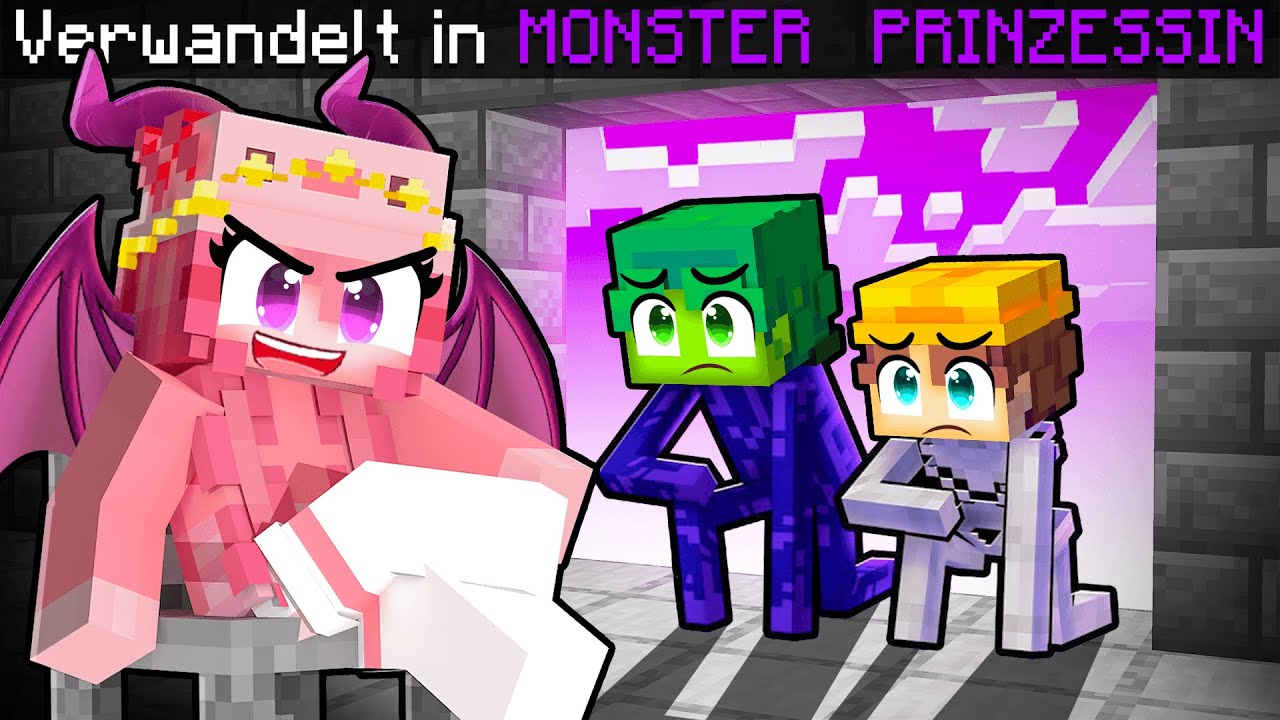 Meine Freundin Lea wurde die MONSTER PRINZESSIN in Minecraft...
