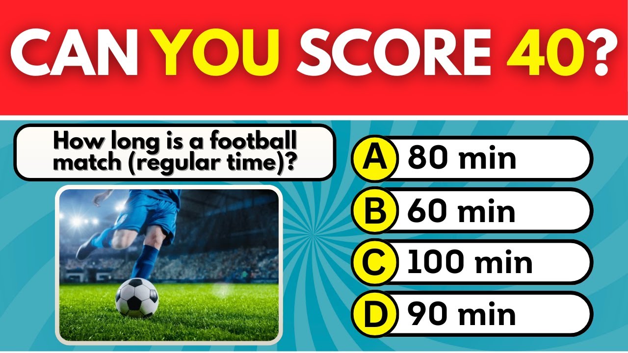 Sports IQ Test 🔥 | 90% People Fail This Quiz!